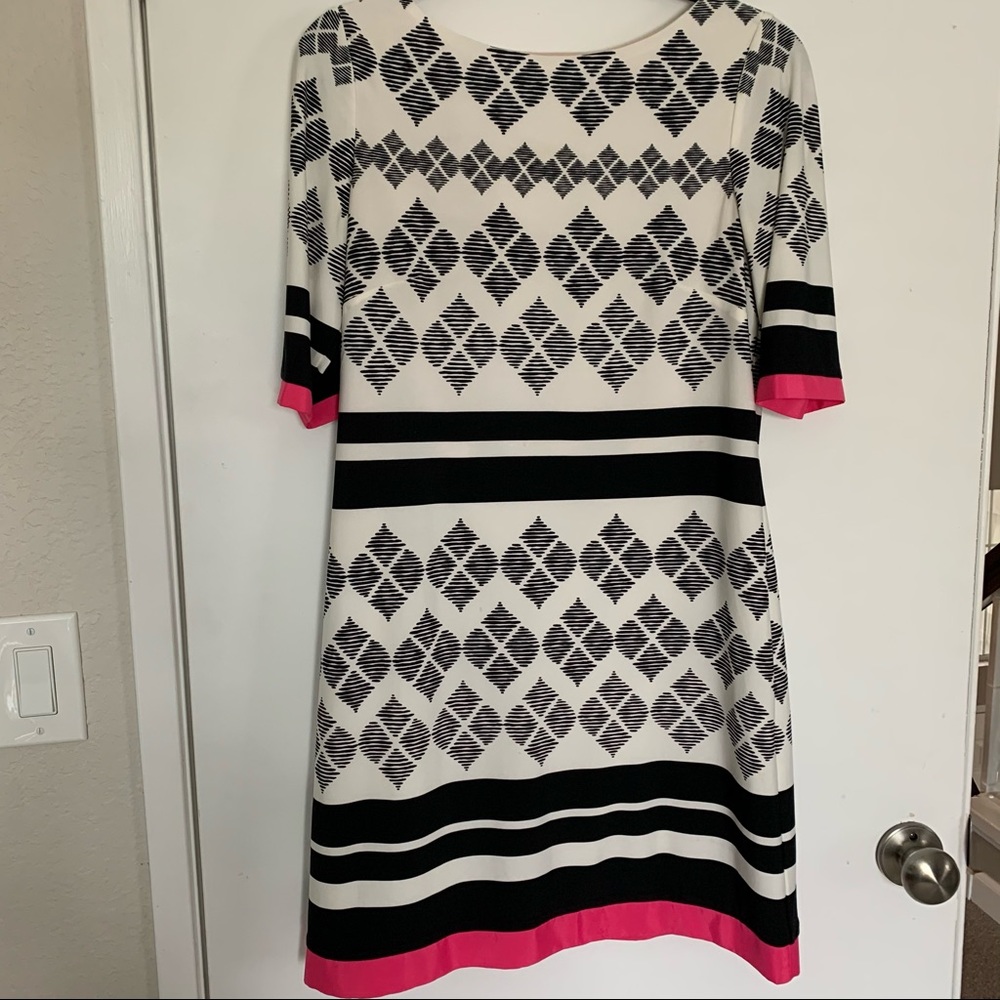 Eliza J Patterned Shift Dress